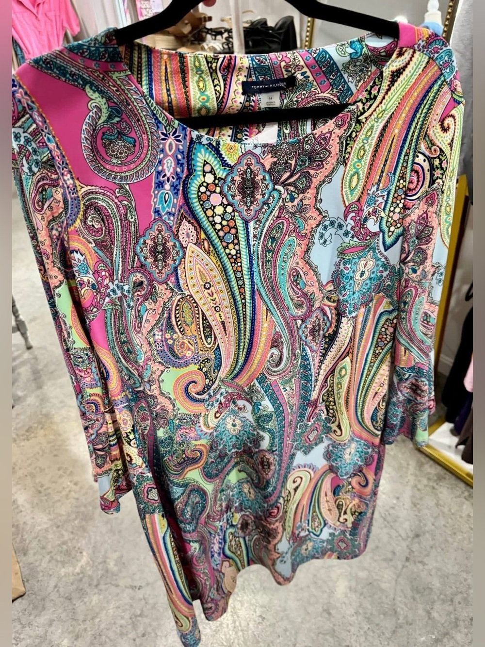 Tommy Hilfiger Multicolor Paisley Shift Dress
